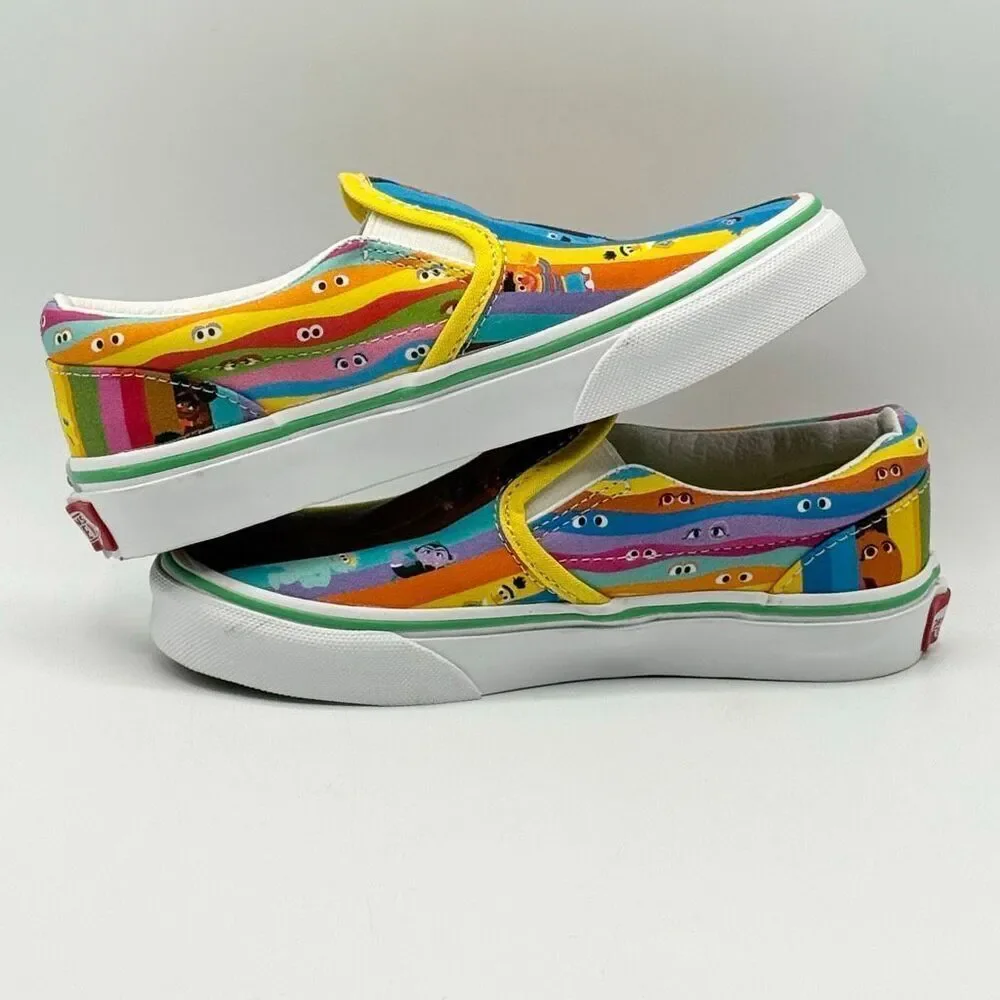 Vans x Sesame Street Slip On Canvas Sneakers - New No Box - US Kids’ size 13